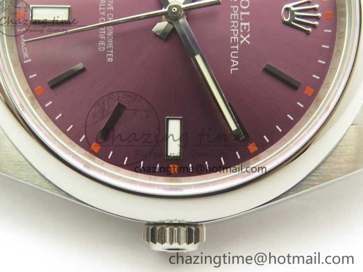 0508 Oyster Perpetual 39mm 114300 ARF 1:1 Best Edition 904L SS Case and Bracelet Red Grape Dial SH Packable 3392